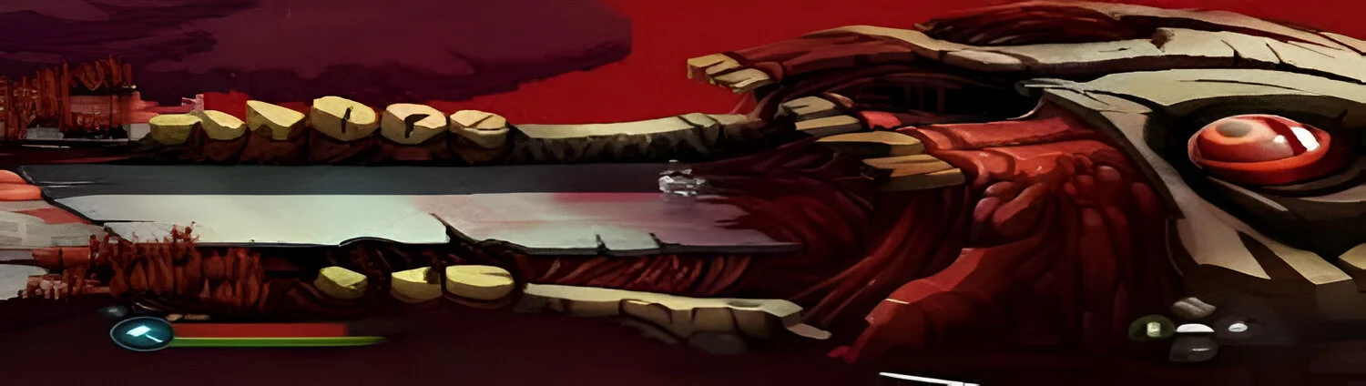 Thorn entrando em um ambiente do jogo